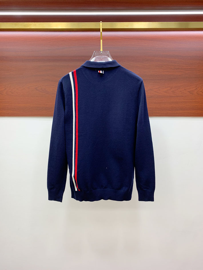 最高級トムブラウンスーパーコピー Thom Browne メンズ ポロシャツ ブルー 2524895 トムブラウン ポロシャツ メンズ - 画像 (4)
