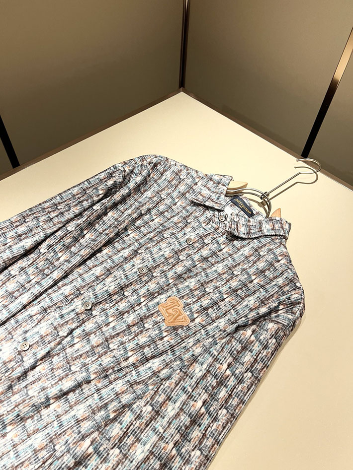 最高級ルイヴィトンスーパーコピー服 モノグラム クレイジーパターン チェック 長袖シャツ メンズ 2524959 ルイヴィトン ワイシャツ メンズ - 画像 (6)