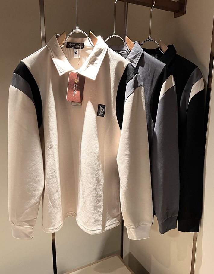 最高級ロロ・ピアーナスーパーコピー LoroPiana 長袖ポロシャツ ロングスリーブ トップス ベージュ 2524966 ロロピアーナ 長袖 ポロシャツ - 画像 (9)