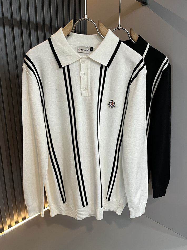 最高級モンクレールスーパーコピー MONCLER ポロシャツ 長袖 メンズ・レディース兼用 ホワイト 2524991 モンクレール ポロシャツ アウトレット - 画像 (8)