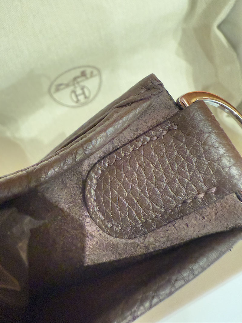 レディース エルメス バッグ HERMES エヴリン 29 PM エベンヌ トリヨンクレマンス シルバー金具 2526017 エブリン 29 定価 - 画像 (9)