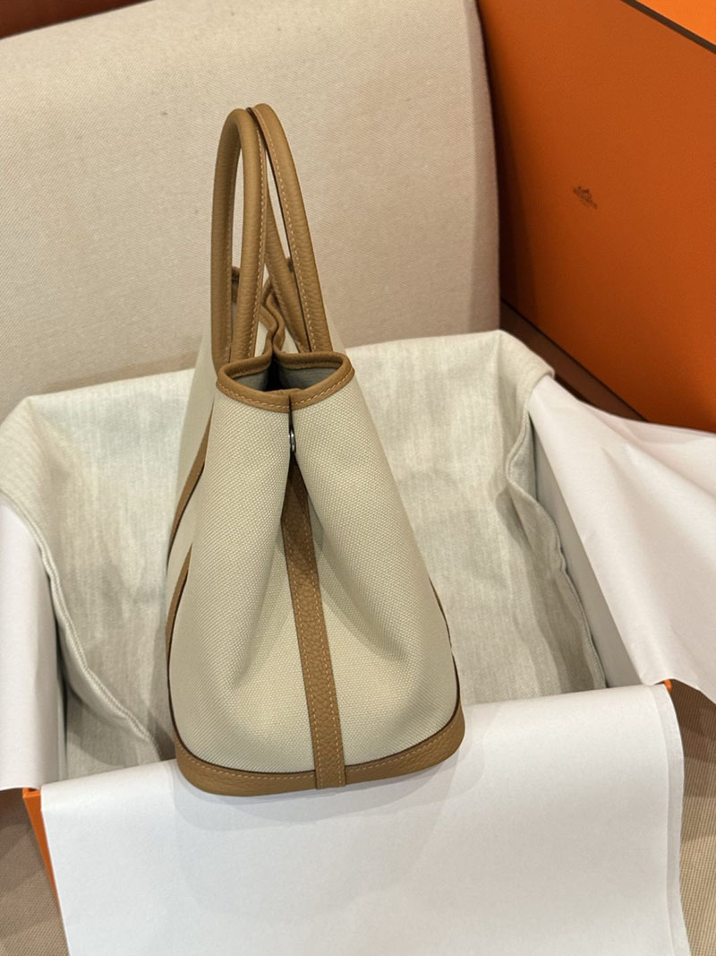 レディース エルメス バッグ HERMES ガーデンパーティ 30 TPM ビスキュイ/ベト ネゴンダ/トワル シルバー金具 2526020 ガーデンパーティ 定価 - 画像 (2)