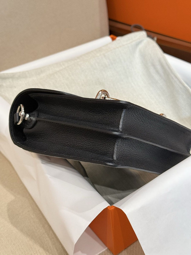 レディース エルメス バッグ HERMES ロウリス(ルリ) ミニ 黒 ブラック エバーカラー シルバー金具 2526021 ルリミニ 定価 - 画像 (5)