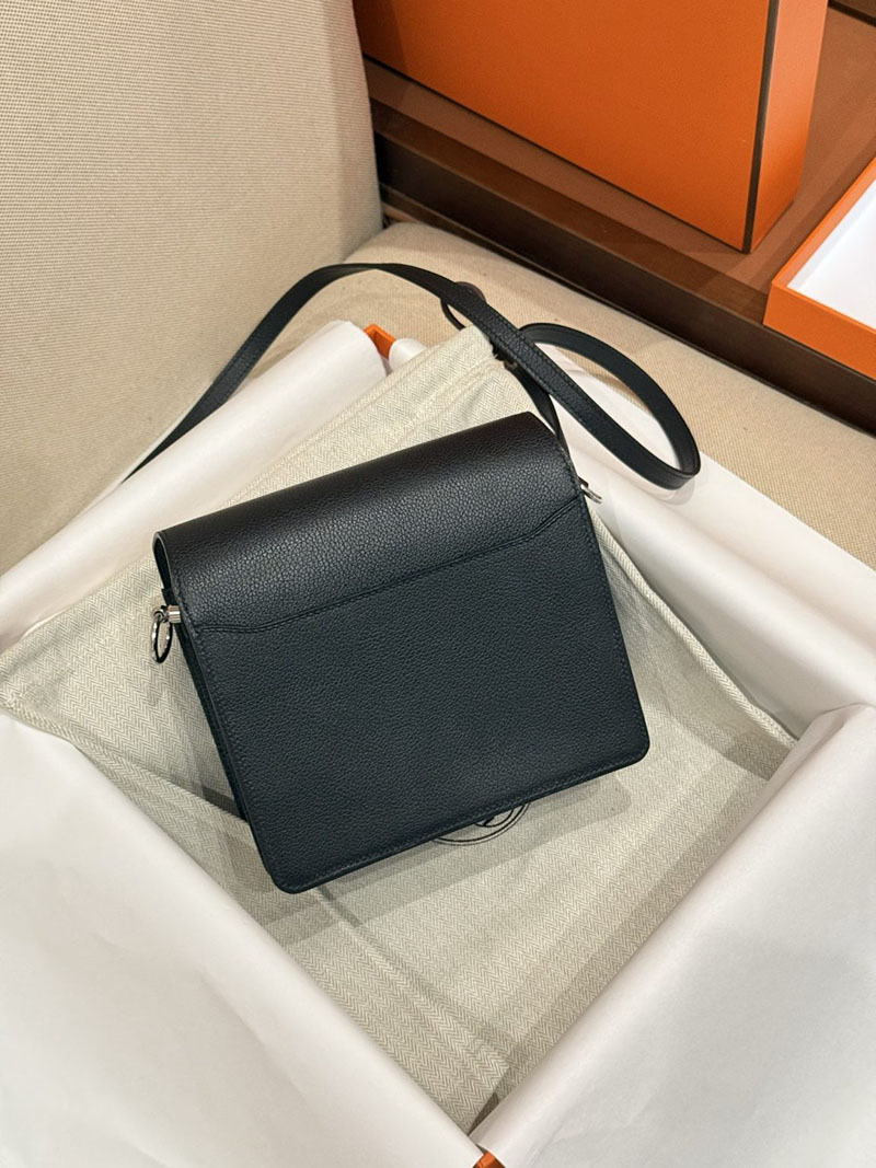 レディース エルメス バッグ HERMES ロウリス(ルリ) ミニ 黒 ブラック エバーカラー シルバー金具 2526021 ルリミニ 定価 - 画像 (4)
