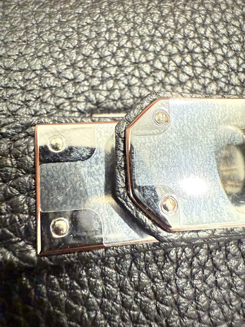 レディース エルメス バッグ HERMES ケリー32/内縫 黒 ブラック トゴ シルバー金具 2526024 ケリー32 定価 - 画像 (2)