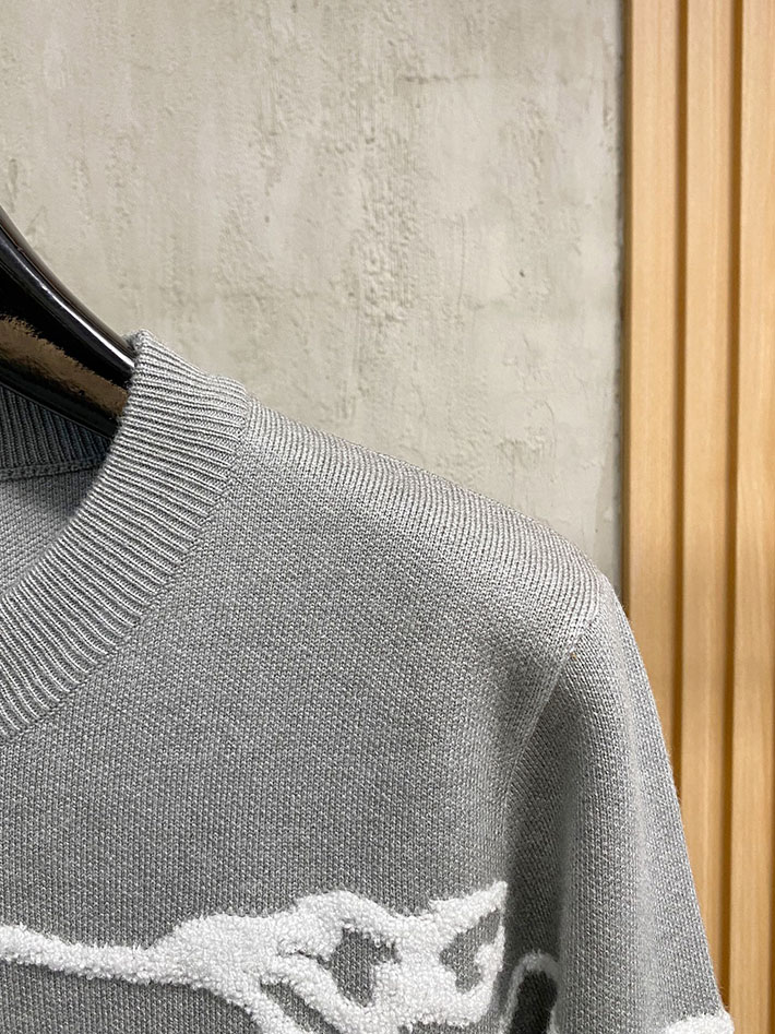 最高級バーバリースーパーコピー BURBERRY クルーネックセーター ニット グレー 2525065 バーバリー メンズ ニット - 画像 (8)