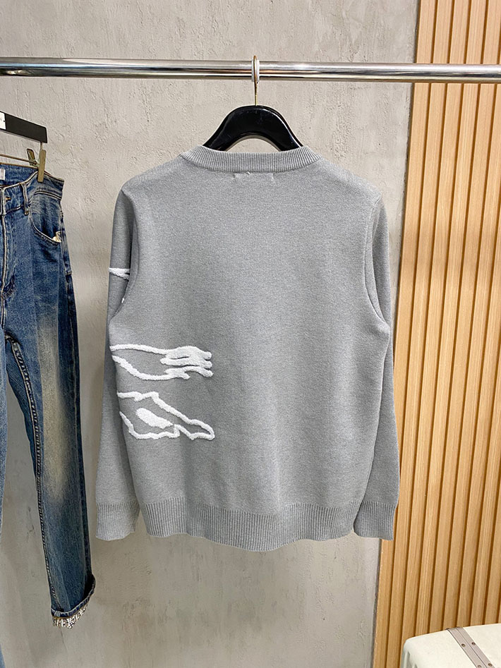 最高級バーバリースーパーコピー BURBERRY クルーネックセーター ニット グレー 2525065 バーバリー メンズ ニット - 画像 (3)