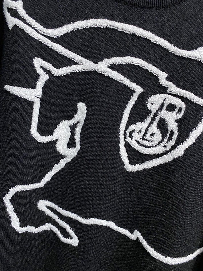 最高級バーバリースーパーコピー BURBERRY クルーネックセーター ニット ブラック 2525066 バーバリー メンズ ニット - 画像 (6)