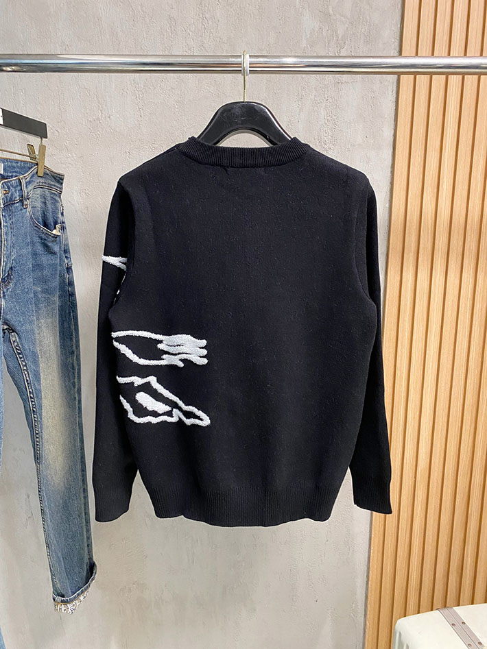 最高級バーバリースーパーコピー BURBERRY クルーネックセーター ニット ブラック 2525066 バーバリー メンズ ニット - 画像 (3)