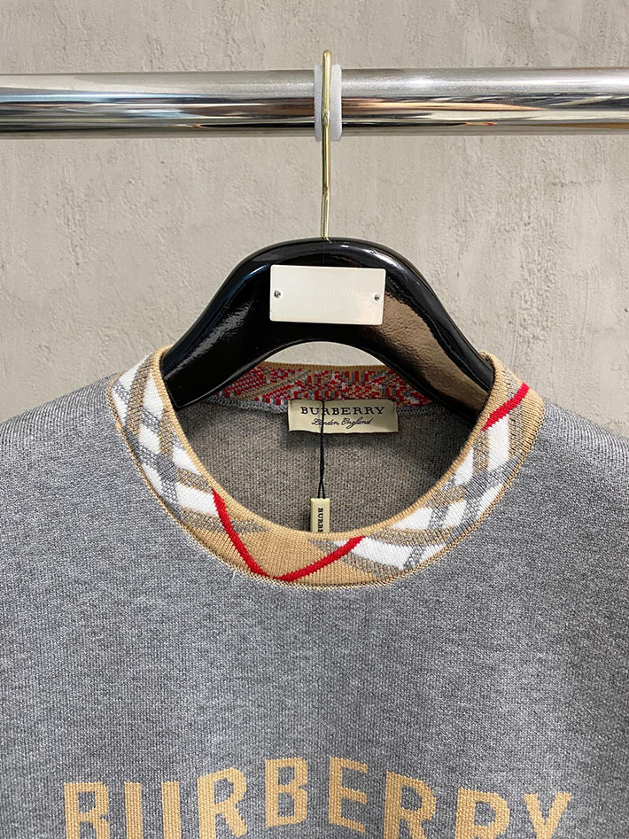 最高級バーバリースーパーコピー BURBERRY クルーネックセーター ニット グレー 2525067 ルイヴィトン セーター メンズ - 画像 (9)
