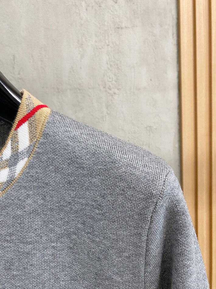 最高級バーバリースーパーコピー BURBERRY クルーネックセーター ニット グレー 2525067 ルイヴィトン セーター メンズ - 画像 (8)