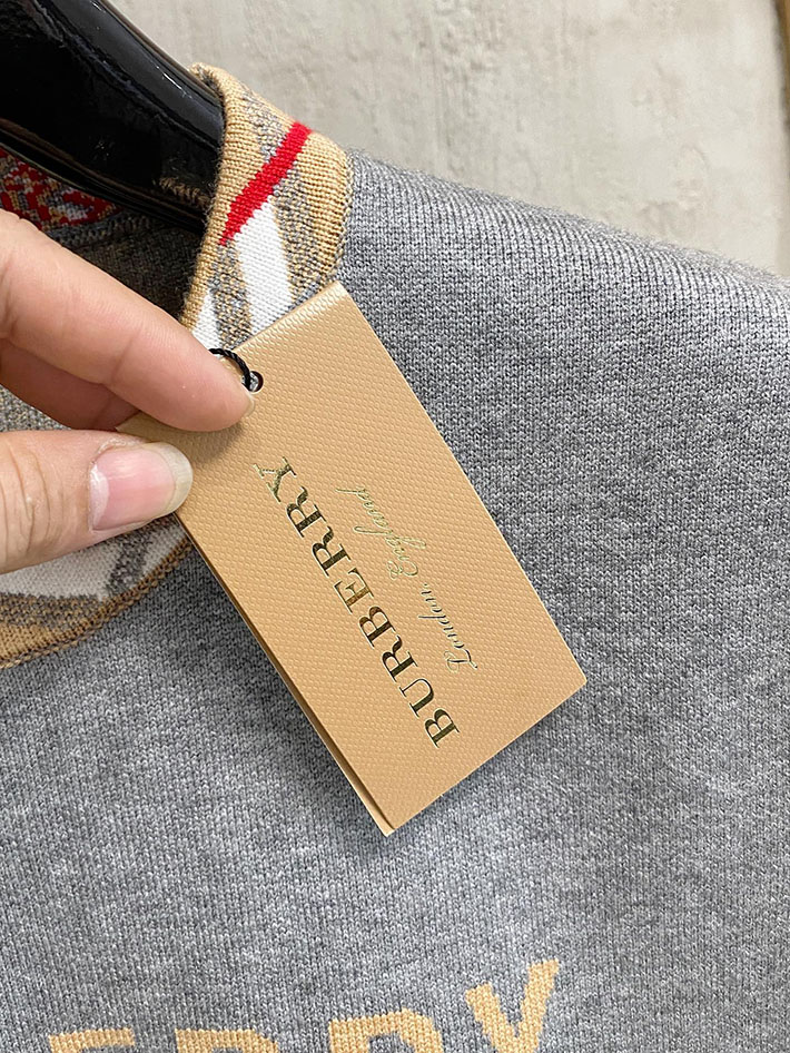 最高級バーバリースーパーコピー BURBERRY クルーネックセーター ニット グレー 2525067 ルイヴィトン セーター メンズ - 画像 (5)