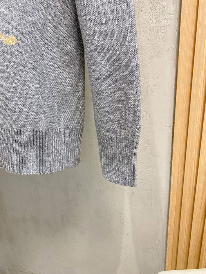 最高級バーバリースーパーコピー BURBERRY クルーネックセーター ニット グレー 2525067 ルイヴィトン セーター メンズ - 画像 (4)