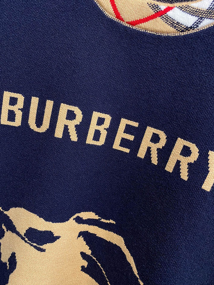 最高級バーバリースーパーコピー BURBERRY クルーネックセーター ニット ブラック 2525068 ルイヴィトン セーター メンズ - 画像 (6)