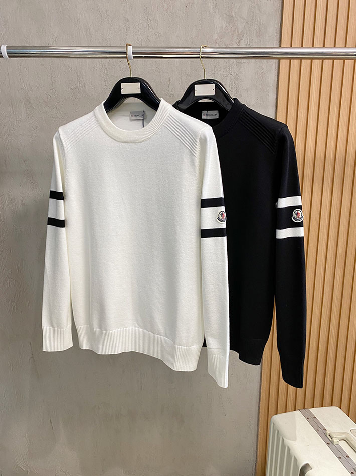 最高級モンクレールスーパーコピー 秋冬 コーデ メンズ 服 シンプル ファッション オシャレ 大人 ホワイト 2525071 モンクレールニットセーター - 画像 (2)