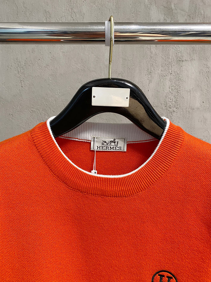 最高級エルメススーパーコピー服 HERMES ニット・セーター トップス オレンジ 2525074 エルメス カシミヤセーター - 画像 (9)
