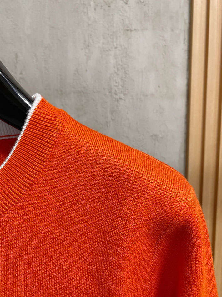 最高級エルメススーパーコピー服 HERMES ニット・セーター トップス オレンジ 2525074 エルメス カシミヤセーター - 画像 (8)