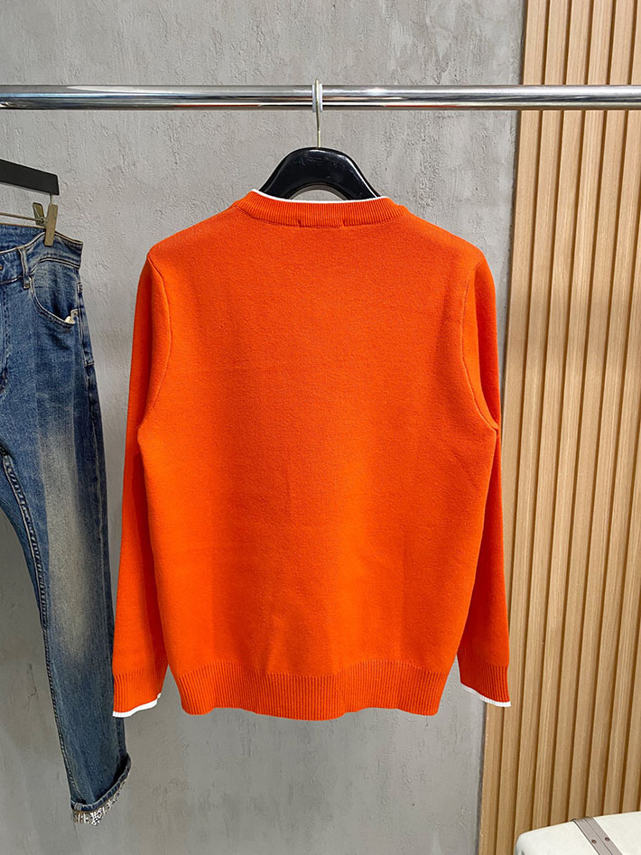 最高級エルメススーパーコピー服 HERMES ニット・セーター トップス オレンジ 2525074 エルメス カシミヤセーター - 画像 (3)