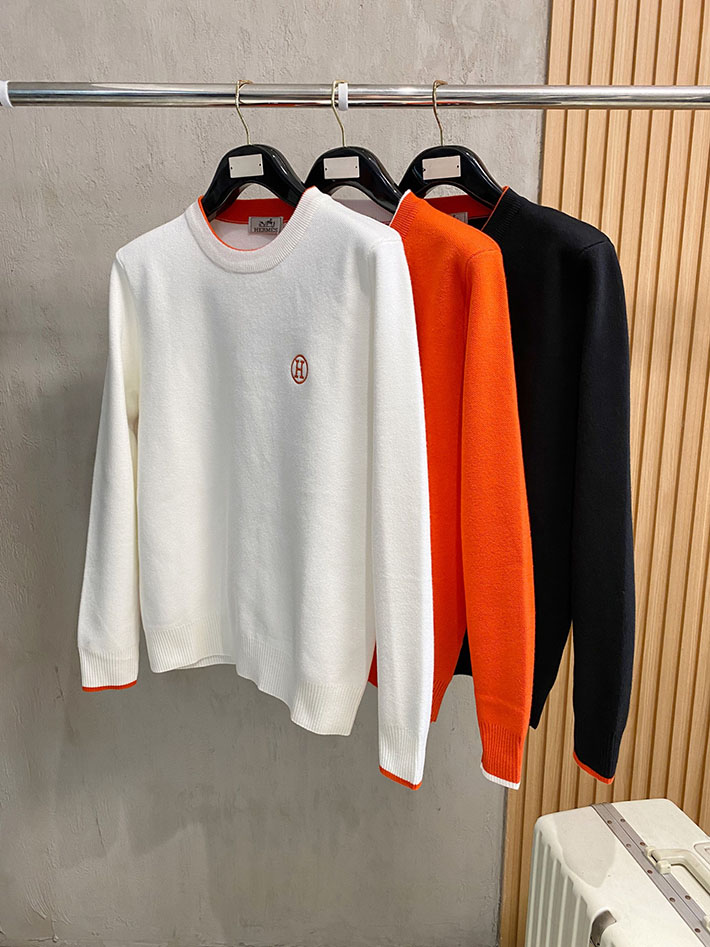 最高級エルメススーパーコピー服 HERMES ニット・セーター トップス オレンジ 2525074 エルメス カシミヤセーター - 画像 (2)