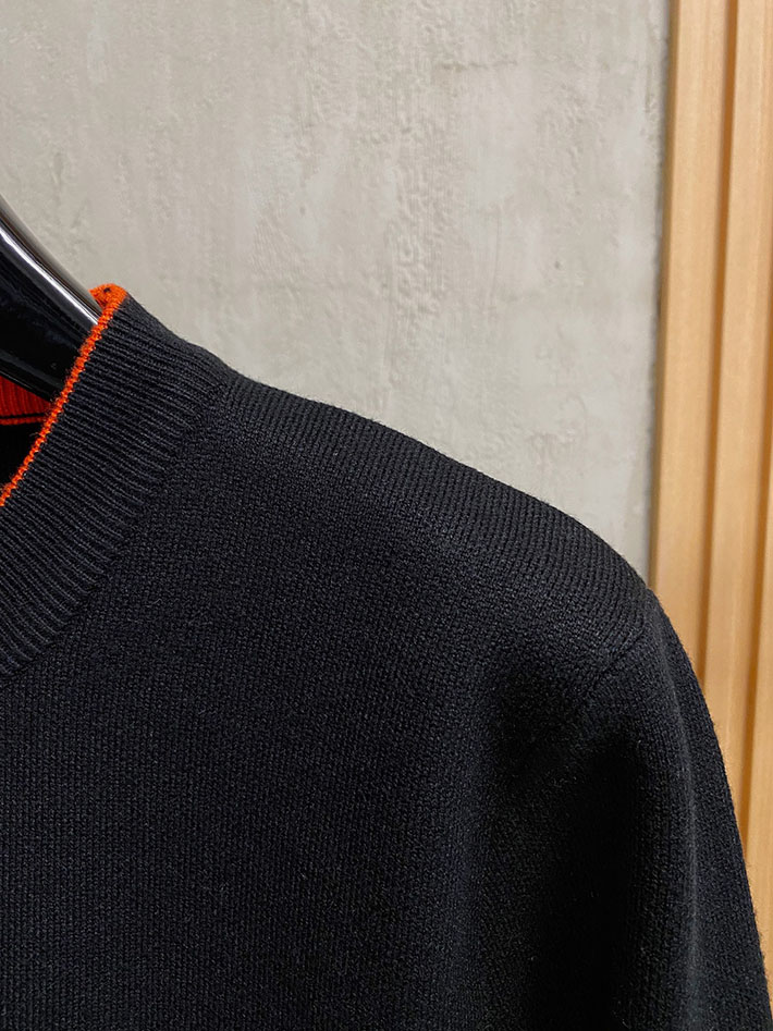 最高級エルメススーパーコピー服 HERMES ニット・セーター トップス ブラック 2525075 エルメス カシミヤセーター - 画像 (8)