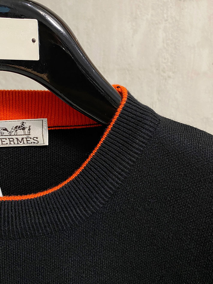 最高級エルメススーパーコピー服 HERMES ニット・セーター トップス ブラック 2525075 エルメス カシミヤセーター - 画像 (5)
