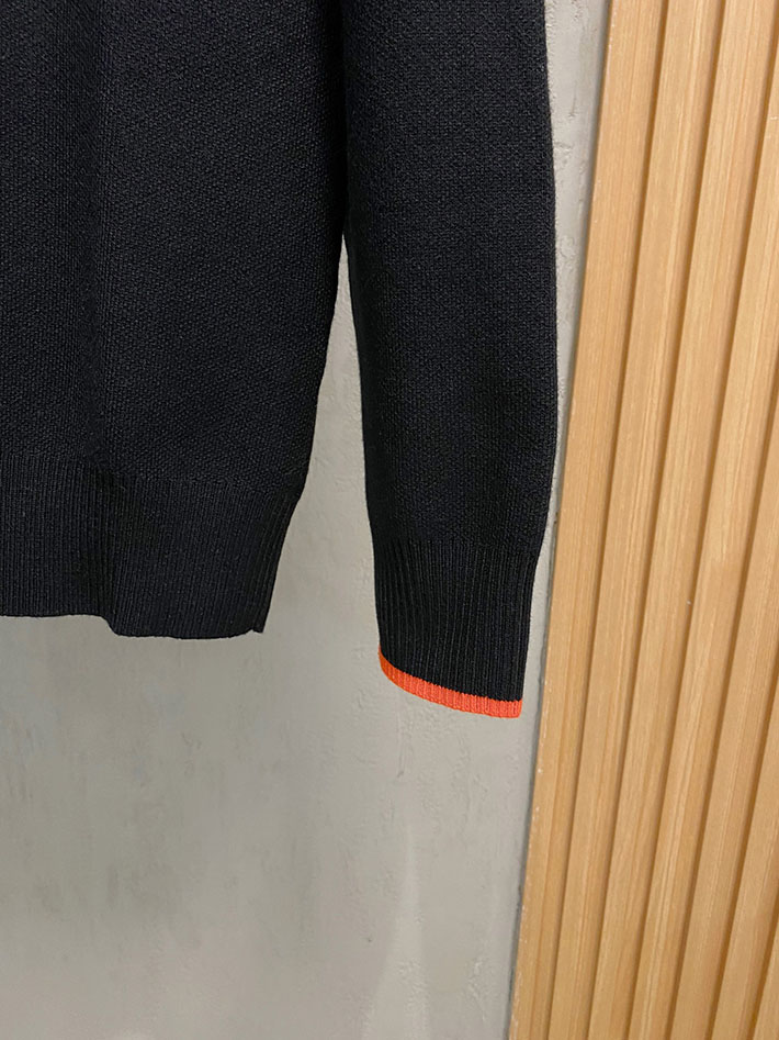 最高級エルメススーパーコピー服 HERMES ニット・セーター トップス ブラック 2525075 エルメス カシミヤセーター - 画像 (4)