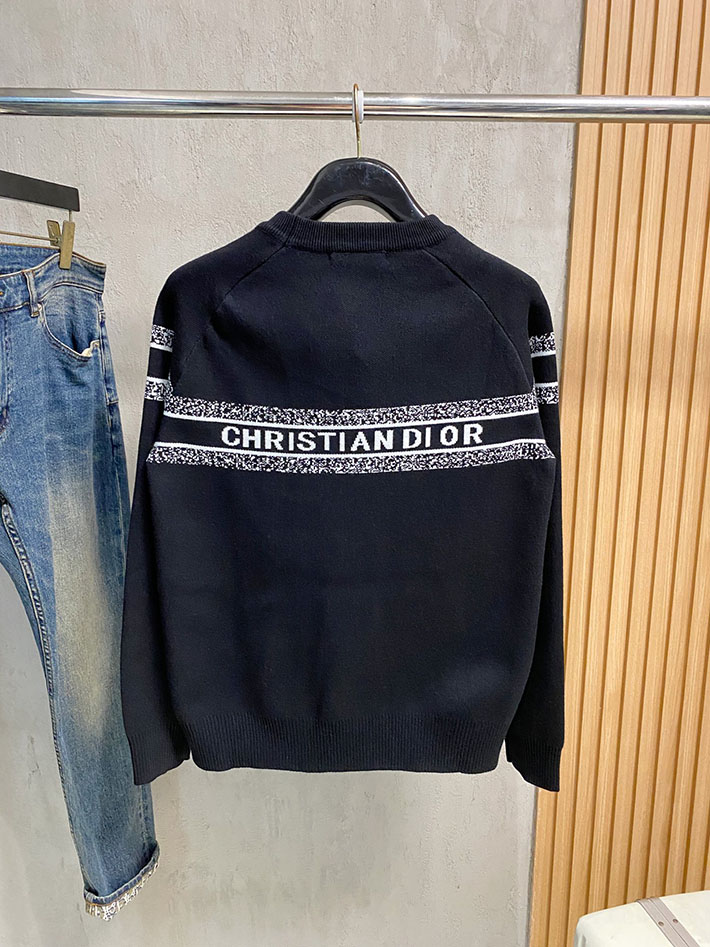 最高級ディオールスーパーコピー Dior リバーシブル ラウンドネックセーター ブラック 2525078 ディオール カシミヤセーター - 画像 (3)