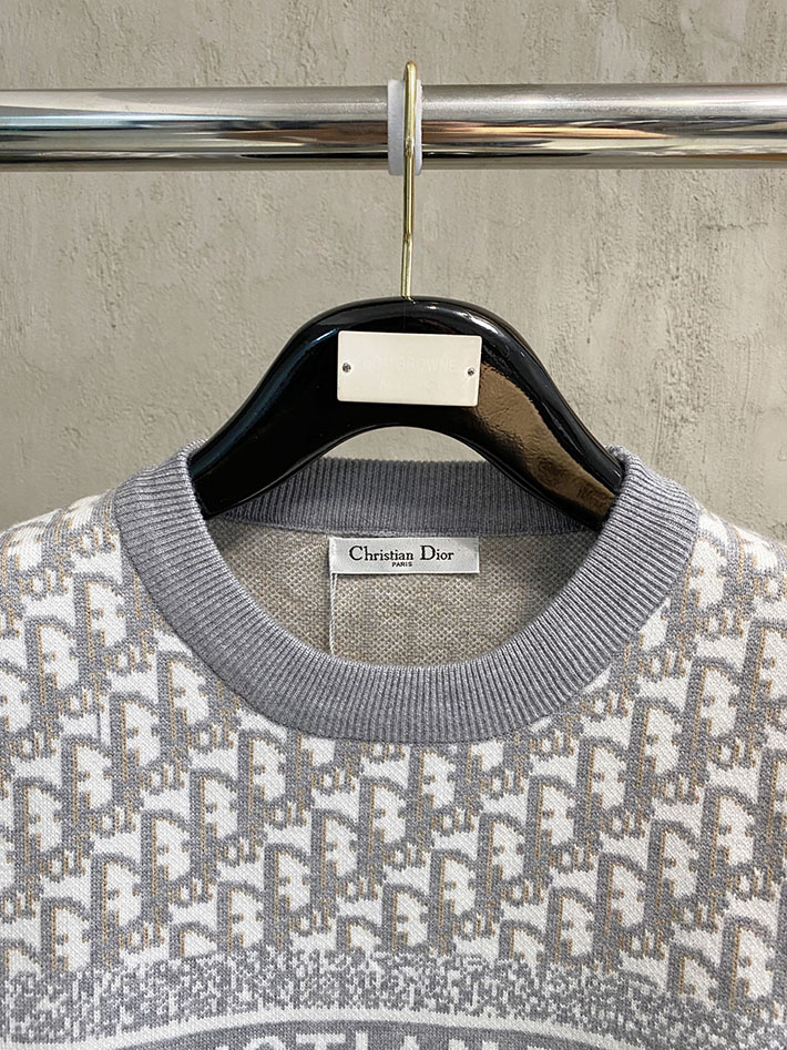 最高級ディオールスーパーコピー Dior リバーシブル ラウンドネックセーター グレー 2525079 クリスチャンディオール 洋服 - 画像 (9)