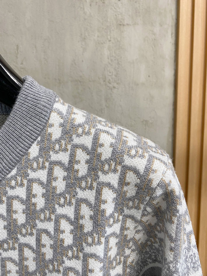 最高級ディオールスーパーコピー Dior リバーシブル ラウンドネックセーター グレー 2525079 クリスチャンディオール 洋服 - 画像 (8)