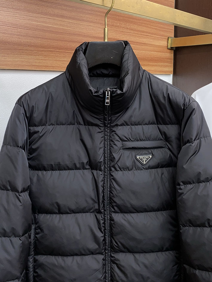 最高級プラダスーパーコピー PRADA メンズ ダウンジャケット・コート Nylon down jacket ブラック 2525110 プラダ ダウン アウトレット - 画像 (9)