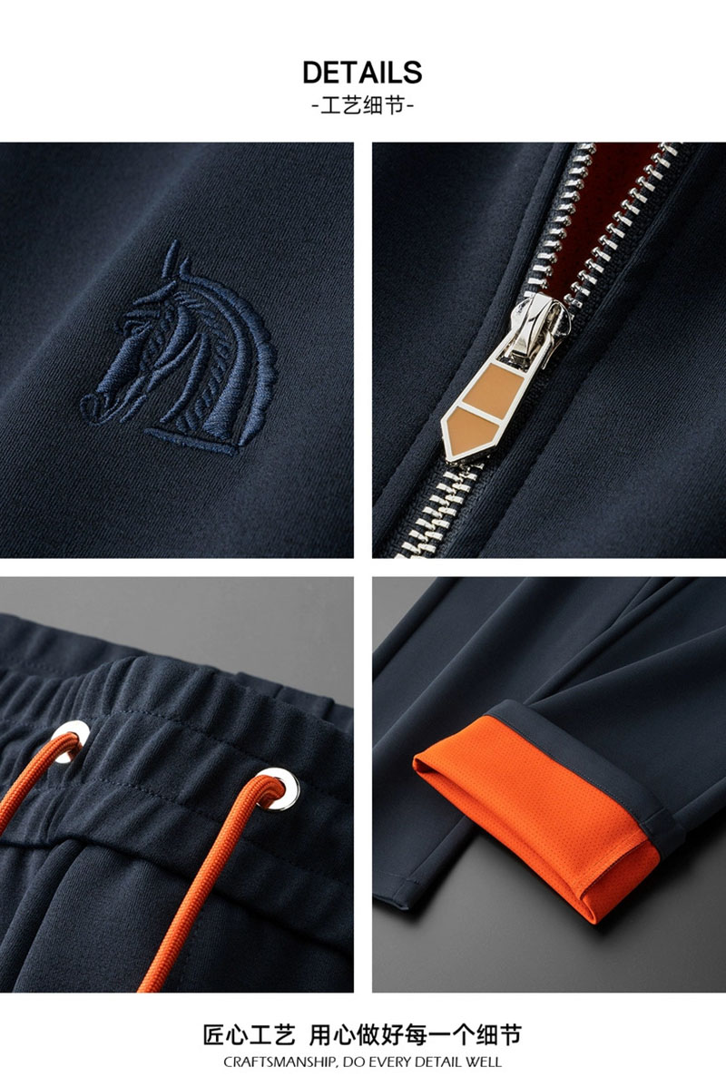 最高級エルメススーパーコピー服 HERMES カラーライン パーカー&パンツ セットアップ スウェット 2526110 エルメス セットアップ メンズ - 画像 (2)