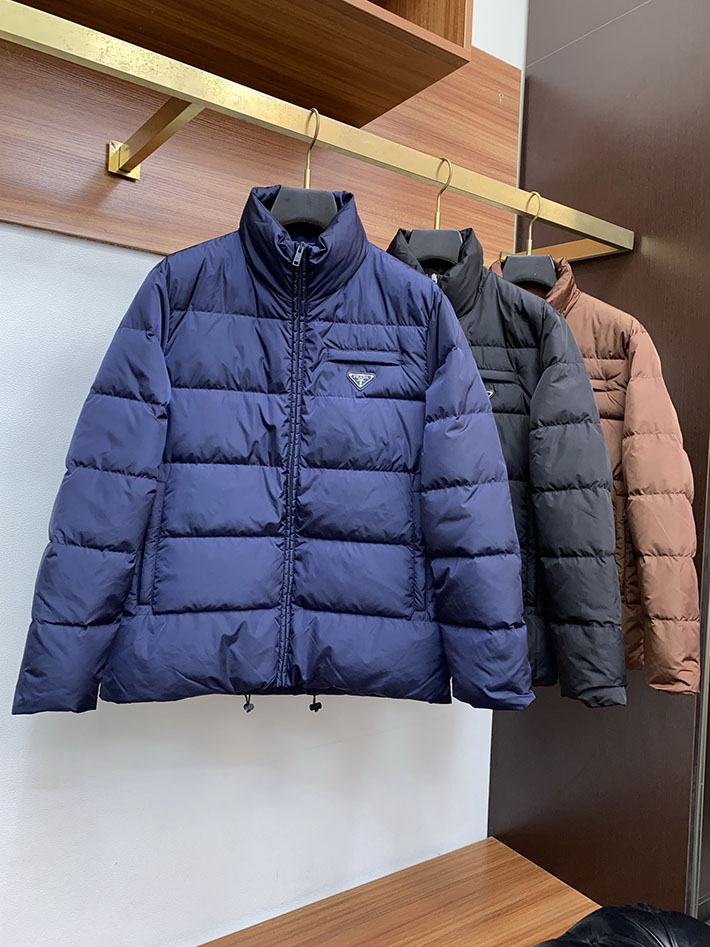 最高級プラダスーパーコピー PRADA メンズ ダウンジャケット・コート Nylon down jacket ブラック 2525110 プラダ ダウン アウトレット - 画像 (2)