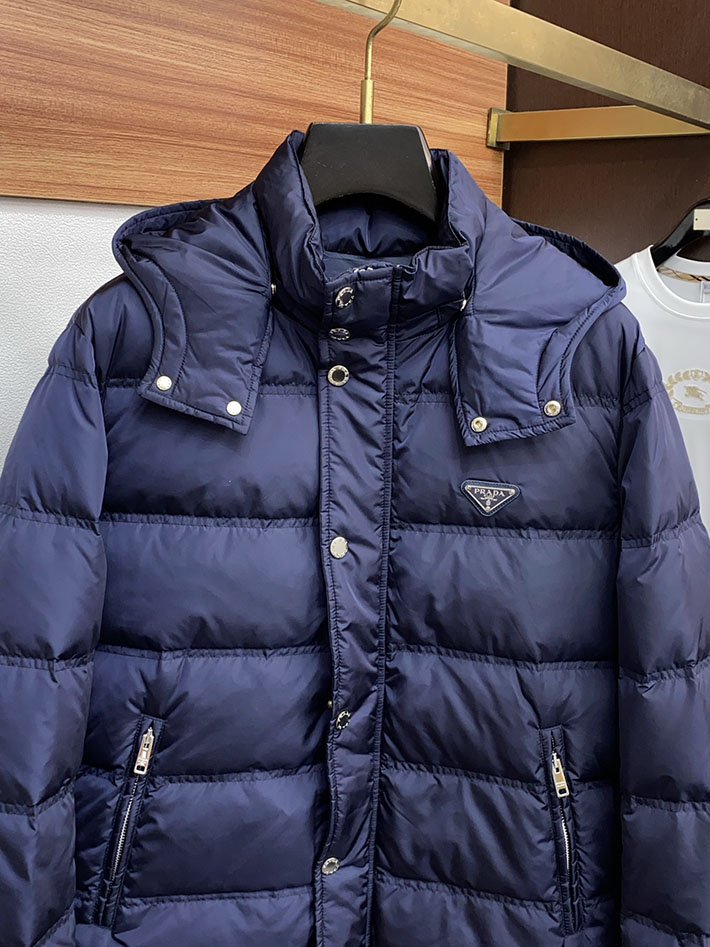 最高級プラダスーパーコピー PRADA ダウンジャケット・コート Nylon down jacket ブルー 2525113 プラダ ダウンジャケット メンズ - 画像 (10)