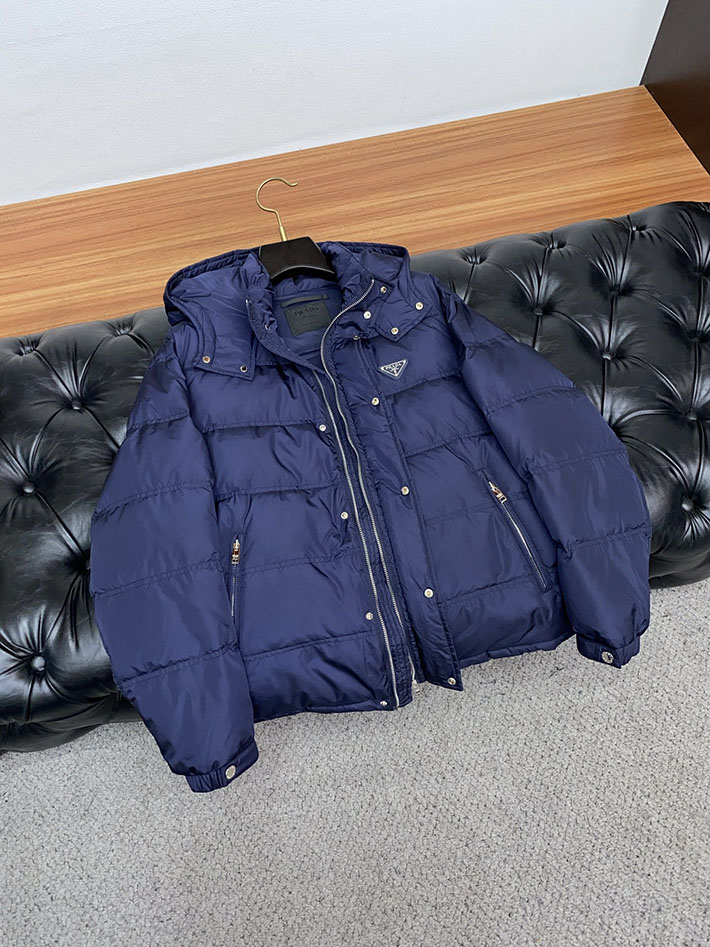 最高級プラダスーパーコピー PRADA ダウンジャケット・コート Nylon down jacket ブルー 2525113 プラダ ダウンジャケット メンズ - 画像 (6)