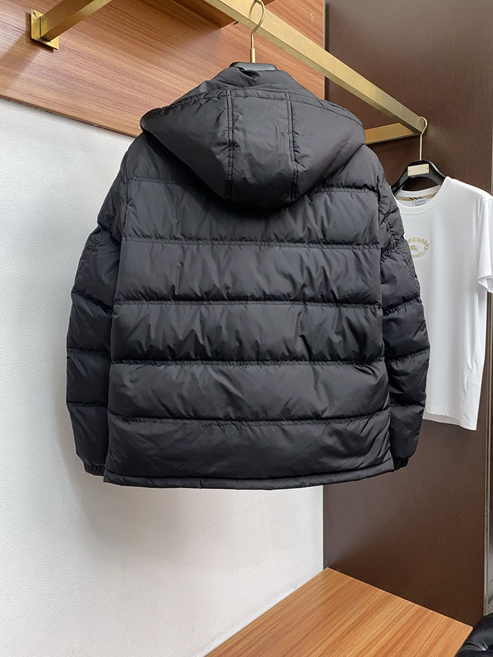 最高級プラダスーパーコピー PRADA ダウンジャケット・コート Nylon down jacket ブラック 2525114 プラダ ダウンジャケット メンズ - 画像 (2)