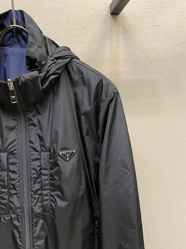 最高級プラダスーパーコピー PRADA Re-Nylon Reversible Jacket ジャケット ブラック 2525120 プラダ ジャケット アウトレット - 画像 (10)