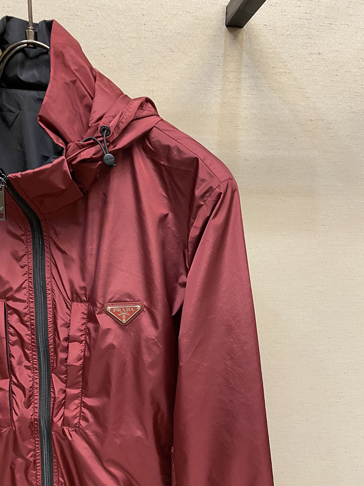 最高級プラダスーパーコピー PRADA Re-Nylon Reversible Jacket ジャケット レッド 2525121 プラダ ジャケット アウトレット - 画像 (8)
