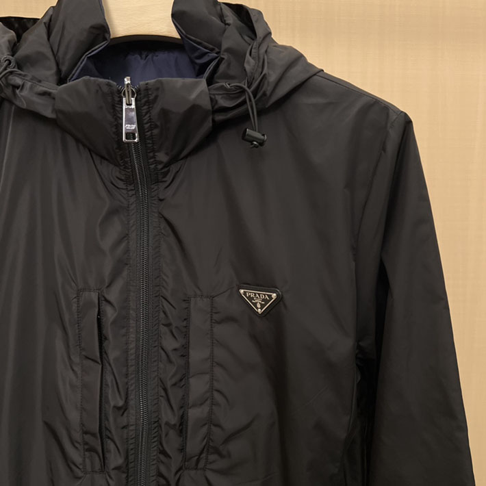 最高級プラダスーパーコピー PRADA Re-Nylon Reversible Jacket ジャケット ブラック 2525123 プラダ ナイロン ジャケット - 画像 (8)