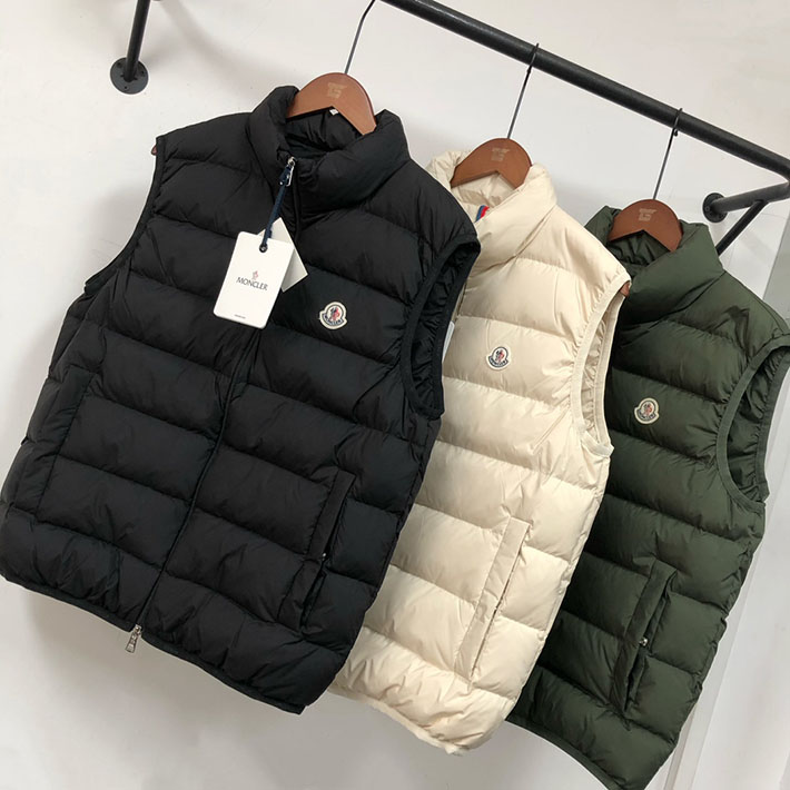 最高級モンクレールスーパーコピー Moncler Contrin ダウンベスト ロゴ付き ライトダウンベスト カーキ 2525126 モンクレール ダウンベスト 新作 - 画像 (8)