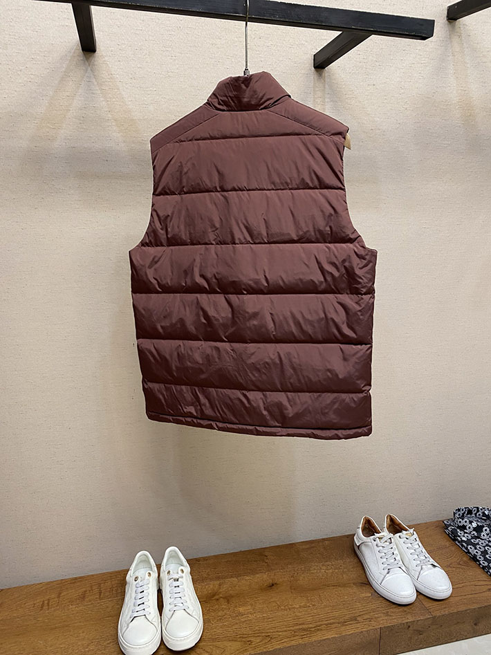 最高級プラダスーパーコピー PRADA ダウンベストSGJ191 パッド入りRe-Nylonベスト ブラウン 2525130 プラダ ダウンベスト アウトレット - 画像 (9)