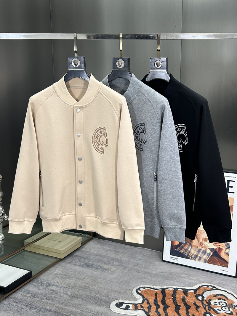 最高級エルメススーパーコピー服 HERMES テディブルゾン パッチ ”クルー・ド・セル” グリクレール 2526130 エルメス テディブルゾン - 画像 (12)