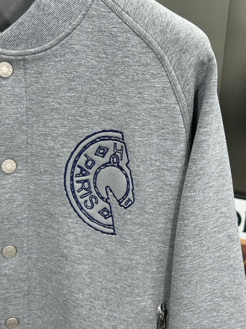 最高級エルメススーパーコピー服 HERMES テディブルゾン パッチ ”クルー・ド・セル” グリクレール 2526130 エルメス テディブルゾン - 画像 (7)