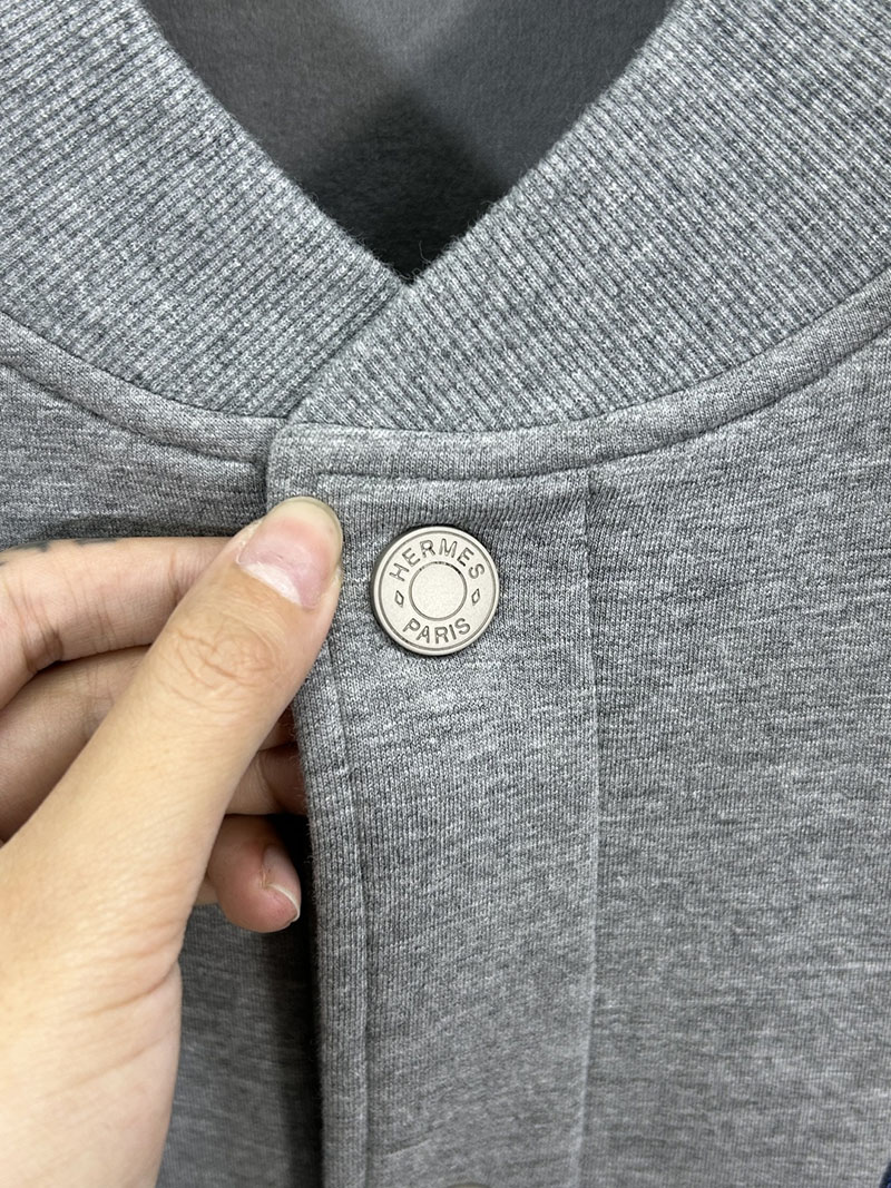 最高級エルメススーパーコピー服 HERMES テディブルゾン パッチ ”クルー・ド・セル” グリクレール 2526130 エルメス テディブルゾン - 画像 (6)