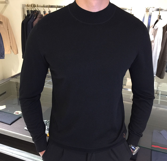 最高級ゼニアスーパーコピー ZEGNA メンズ ニット・セーター・カーディガン ブラック 2525154 冬 ニット メンズ ブランド - 画像 (9)