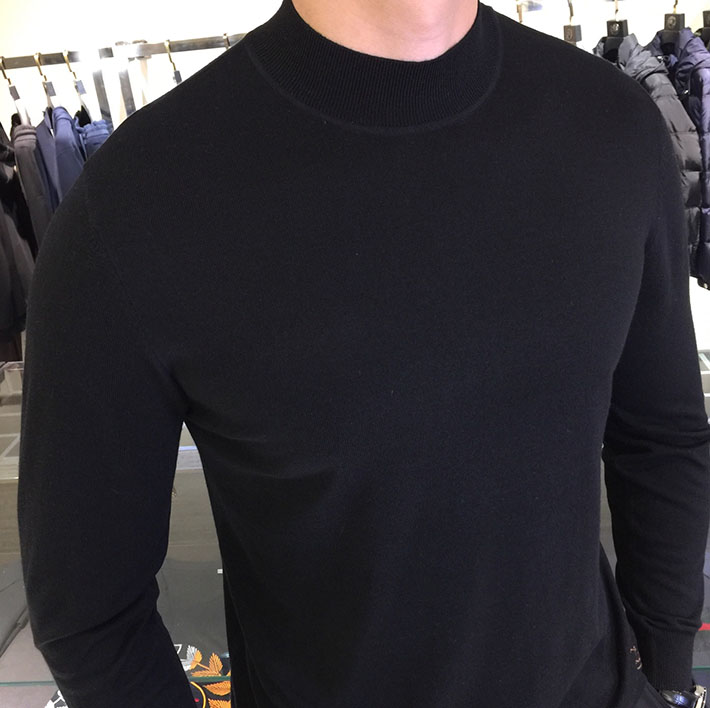 最高級ゼニアスーパーコピー ZEGNA メンズ ニット・セーター・カーディガン ブラック 2525154 冬 ニット メンズ ブランド - 画像 (5)