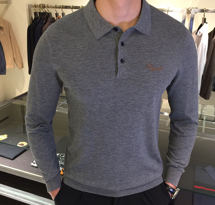 最高級ゼニアスーパーコピー ZEGNA メンズ ニット&セーター アウター Sweaters Grey グレー 2525162 ポロシャツ 流行り 2025 メンズ - 画像 (9)