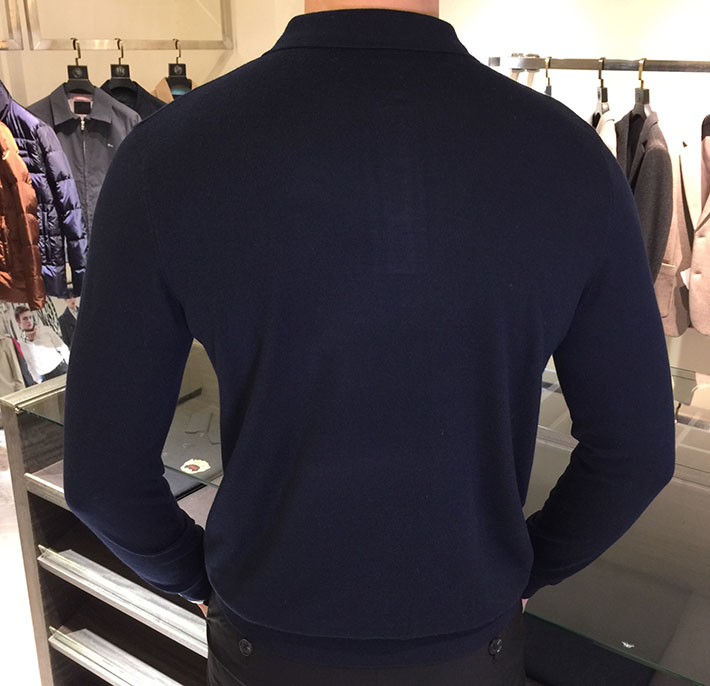 最高級ゼニアスーパーコピー ZEGNA メンズ ニット&セーター アウター Sweaters Grey ネイビー 2525163 ポロシャツ 流行り 2025 メンズ - 画像 (8)