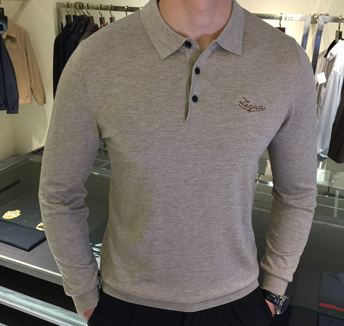 最高級ゼニアスーパーコピー ZEGNA メンズ ニット&セーター アウター Sweaters Grey グレー 2525164 ポロシャツ メンズ コーデ 40 代 - 画像 (9)