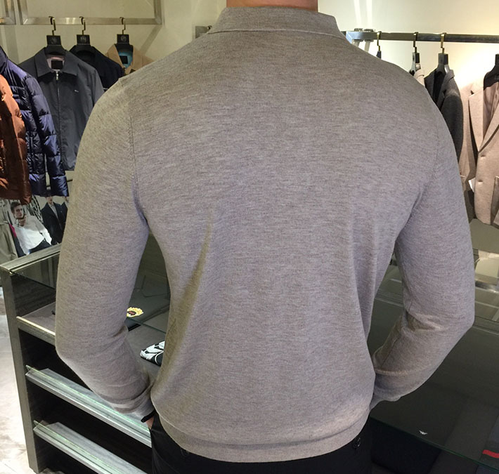 最高級ゼニアスーパーコピー ZEGNA メンズ ニット&セーター アウター Sweaters Grey グレー 2525164 ポロシャツ メンズ コーデ 40 代 - 画像 (8)
