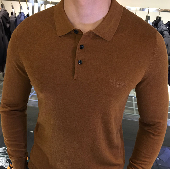 最高級ゼニアスーパーコピー ZEGNA メンズ ニット&セーター アウター Sweaters Grey ブラウン 2525165 ポロシャツ メンズ コーデ 40 代 - 画像 (7)
